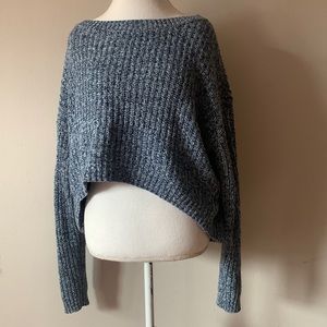 Urban Outfitters Cropped Blue Sweater - Size Large